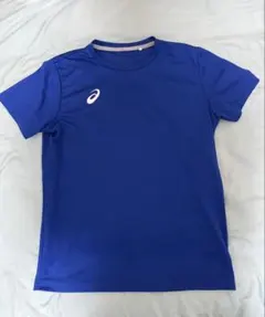 アシックス ブルーTシャツ