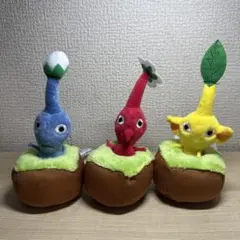 即購入歓迎！引っこ抜きぬいぐるみマスコット　ピクミン ぬいぐるみ 3体セット
