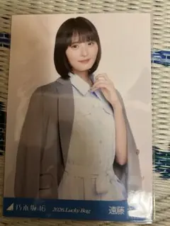 乃木坂46 生写真　シャツワンピ　遠藤さくら　チュウ
