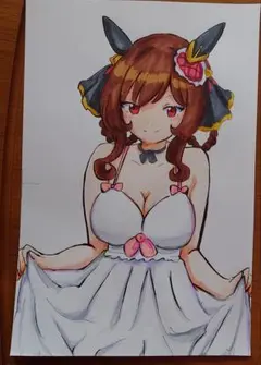 即購入❌　ウマ娘　ジェンティルドンナ　ファンアート　手描きイラスト