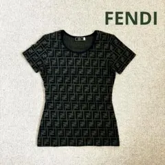 極美品✨FENDI フェンディ 半袖ニット トップス ズッカ FF柄
