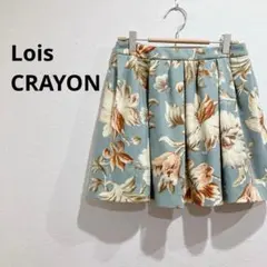 ロイスクレヨン スカート ミニスカート フレア 花柄 日本製 Mサイズ 上品のサムネイル