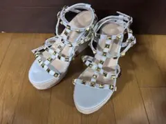Ciel スタッズジュートサンダル WHT S - メルカリ