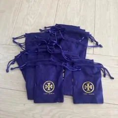TORY BURCH ロゴ入り紫ポーチ 20個セット新品訳あり