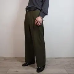 GIORGIO ARMANI ウールレーヨン タックスラックス /FZ26 - メルカリ
