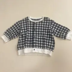 GU チェック柄 トレーナー 80サイズ