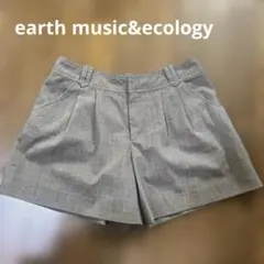 earth music&ecology チェック柄ショートパンツ Mサイズ