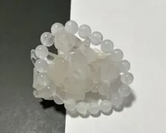 天然石　ブレスレット　9mm フローライト