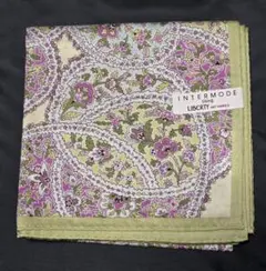 最終価格【未使用品】LIBERTY 花柄 リネン大判ハンカチ 約57cm