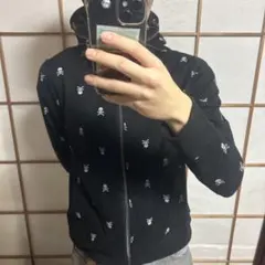 ドクロ パーカー Y2K