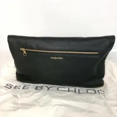Chloé ブラック レザー クラッチバッグ 2026年最新】SEE BY CHLOE カラー：ブラック系 メンズ クラッチバッグ