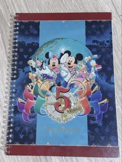 ディズニーシー５周年　ミッキー ミニー 5周年 メモ帳 A5