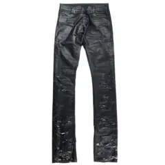 日本製 FAGASSENT ペイント スプラッター デニムパンツ ストレッチ 