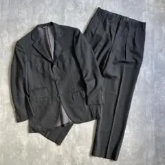 90s　ポロラルフローレン　ウールスーツ　セットアップ　グレー　2ピース　美品