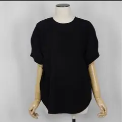CLOCHE（クロッシェ） 袖タックブラウス 接触冷感 ブラック　セットアップ