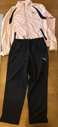 PUMA ジャージ上下セット ピンク/黒 ASIA 160
