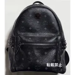 MCM small リュック バックパック ヴィセトス 黒 サイドスタッズ