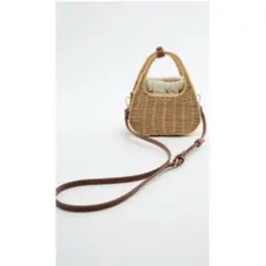 ZARA ハンドバッグ　かご　ミニバッグ