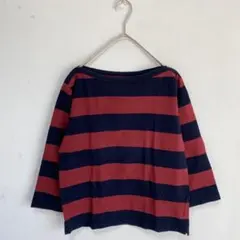 【Agnès b./ アニエスベー】ボーダー　カットソー　トップス　クロップド