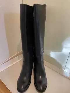 【新品】ロングブーツ　ブーツ　ブラック　黒ブーツ　黒色ブーツ