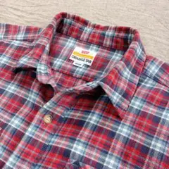Levi’s　ORANGE TAB　ネルシャツ　M　赤系　00s　オレンジタブ