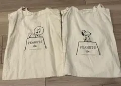PEANUTS Cafe エコバッグ2種セット　ピーナッツカフェ　スヌーピー
