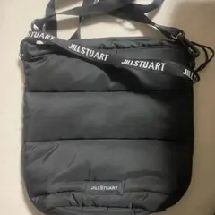 JILLSTUART ロゴ入り黒ショルダーバッグのサムネイル