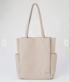 未使用品★ハニーズ やわらか多ポケットトート ベージュ