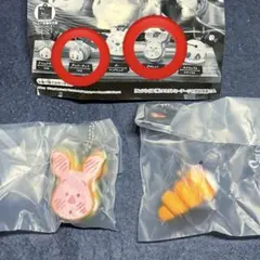 ディズニー　Nuiパン　ピグレット　デイジー　ミニチュアキーチェーン　2個セット