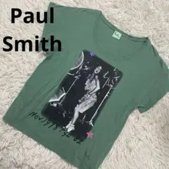 Paul Smith 激レア　ポールスミスリンダ・ロンシュタット半袖 緑色y2kのサムネイル