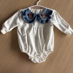 ミニーマウス刺繍ロンパース Disney 70