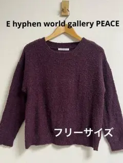 美品＊E hyphen world gallery PEACEブークレーニット
