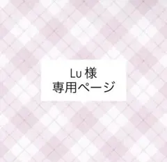Lu 様 専用ページ