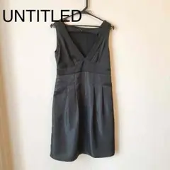 UNTITLED  ノースリーブワンピース  黒
