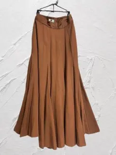 DRIES VAN NOTEN フレアスカート ブラウン 38のサムネイル