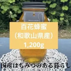 국내산 (와카야마현) 순수 햐카벌꿀 생꿀 1200g