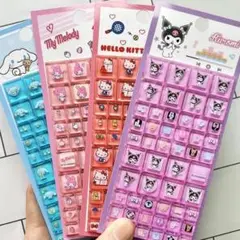 【正規品】サンリオ タイルシール 4枚セット クロミ　キティ　マイメロ　シナモロ