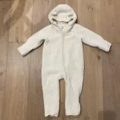 baby GAP フリースロンパース クリーム色