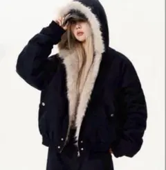 短丈 ファー fur foodie jacket opium y2k elev