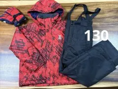 BANNNEバンネ スキーウェア上下セット 130cm 手袋付き スノーウェア
