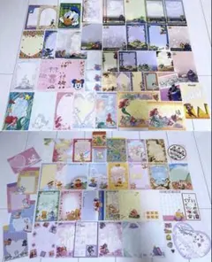 【平成レトロ】Disneyメモ帳 レターセット シール