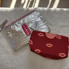 CLINIQUE シルバーポーチ 2点セット