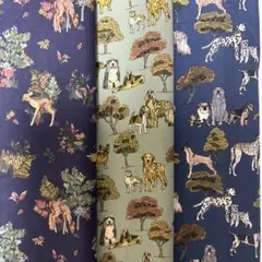 リバティ動物柄はぎれ３種セット