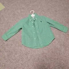 値下げ！ラルフ・ローレン チェック柄 長袖シャツ 24M 80～90㎝