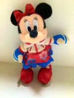ディズニー　ミニー　ぬいぐるみバッジ　2009年　クリスマスファンタジー