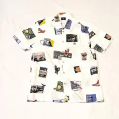 Paul Smith ポールスミス 半袖シャツ コットン 総柄 フォト ホワイトのサムネイル