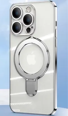 ⭐️ iPhone 15 Pro Max 用 ケース クリア　シルバー