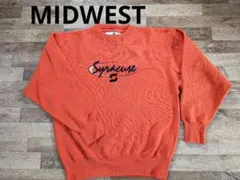 Midwest カレッジ 刺繍ロゴ スウェット トレーナー M 90Sのサムネイル