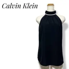 Calvin Klein✨カルバンクライン✨ブラウス ノースリーブ ブラックXS