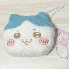 ハチワレ　ふわふわフェイスポシェット